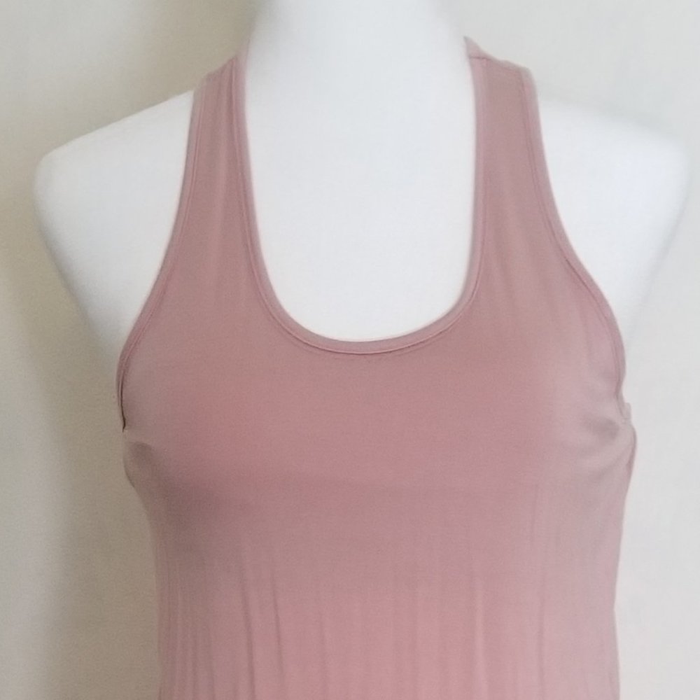 Recliner Long pink bra top lounge sleep dress. Powered by DREAMTECH.